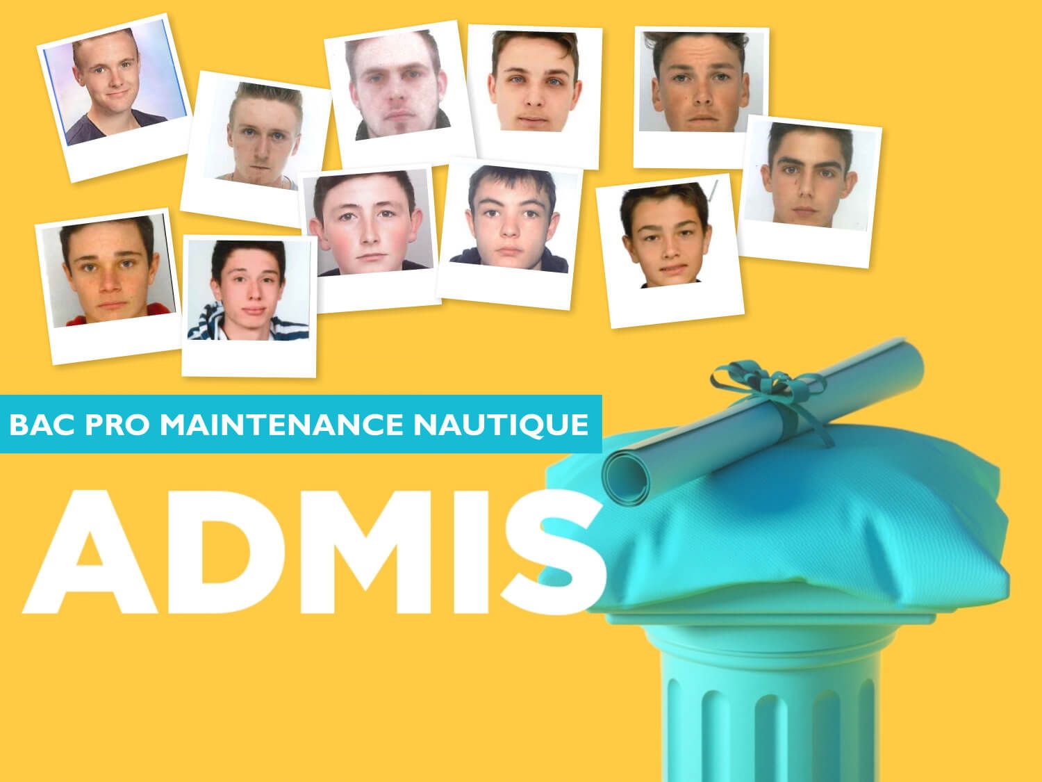 100% de réussite au Bac Pro ! Bravo à nos 11 candidats